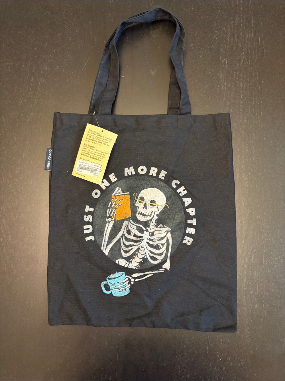 NWT Out of Print ‘Just One More Chapter’ Tote Bag